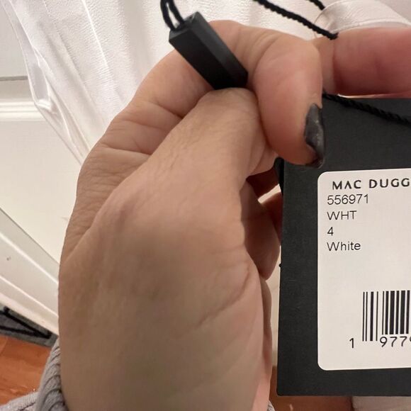 NWT IEENA for Mac Duggal Rhinestone Neckline Draped Mini Dress‎ size 4 - Picture 14 of 16